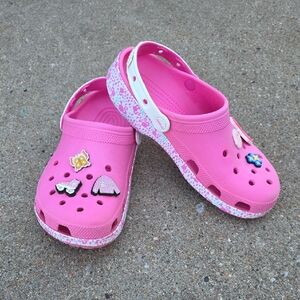 Crocs x Barbie Classic Clogs Electric Pink Size 10